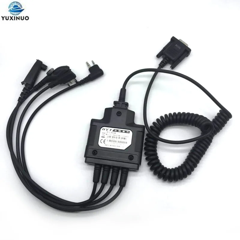 Оригинальный HYT PC08 4in1 DB9 COM Порты и разъёмы Кабель для программирования Hytera TC3000 TC3600