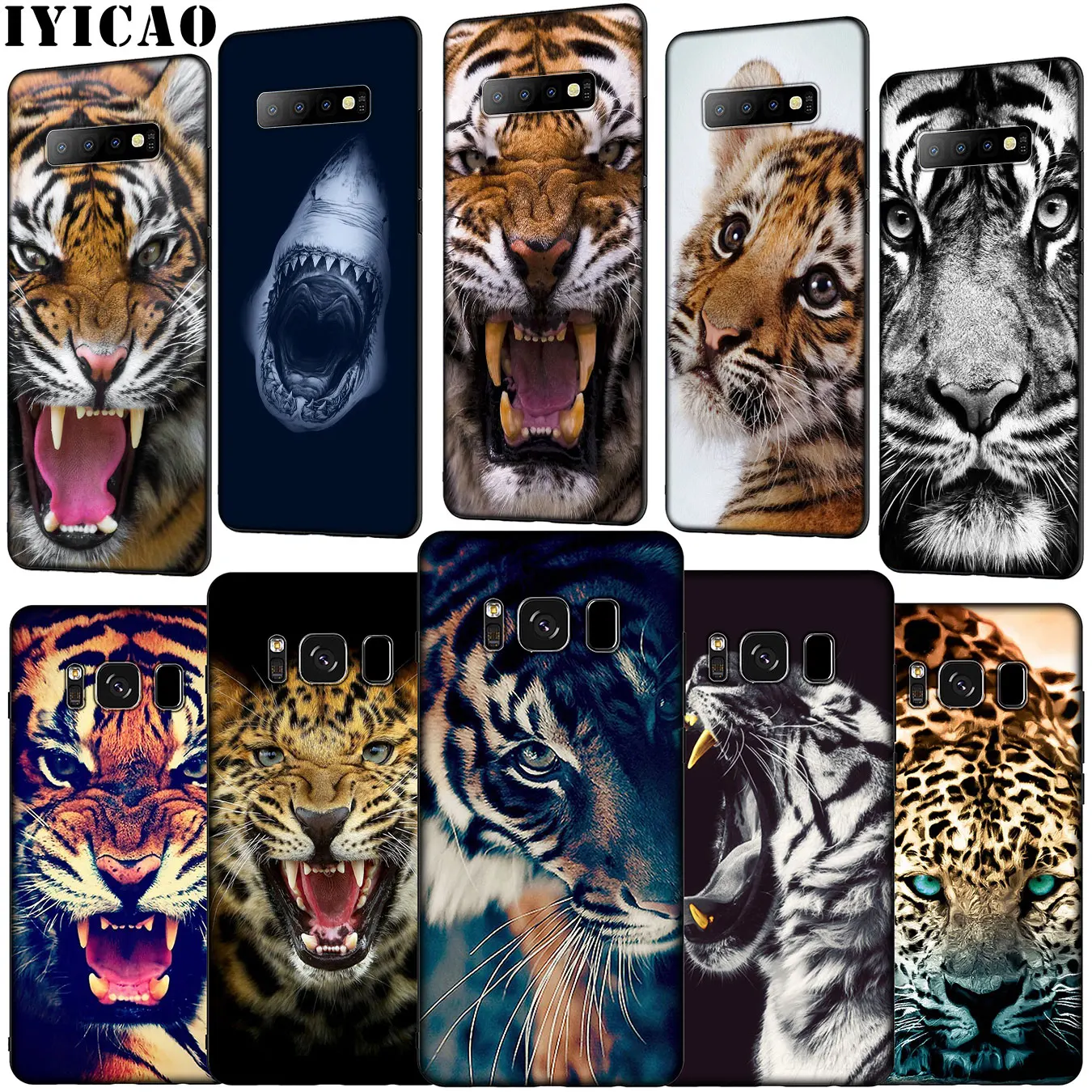 IYICAO tiger leopard Shark Stay hungry Soft Silicone Phone Case for Samsung Galaxy S20 Ultra S10 Lite S9 S8 Plus S6 S7 Edge S10e |