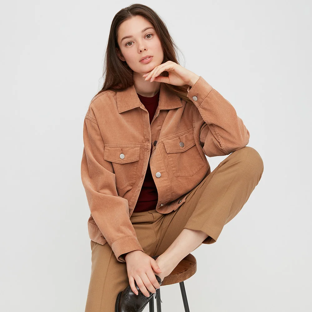 Wanita Corduroy Kasual 430425 UNIQLO 