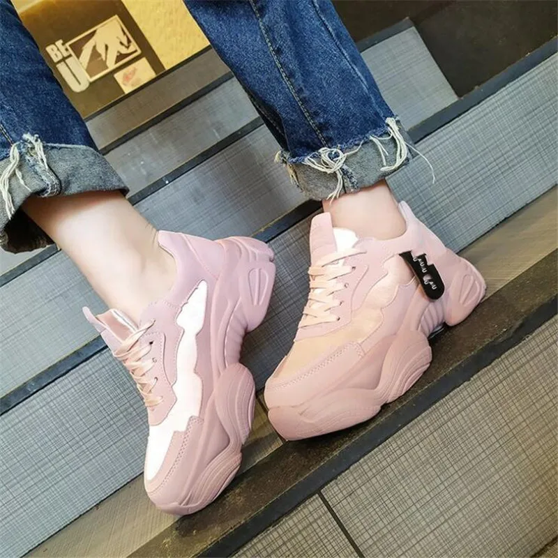 

New popular autumn/winter women's shoes fashion stitching breathable mercerized cloth women's shoes comfortable platform shoes