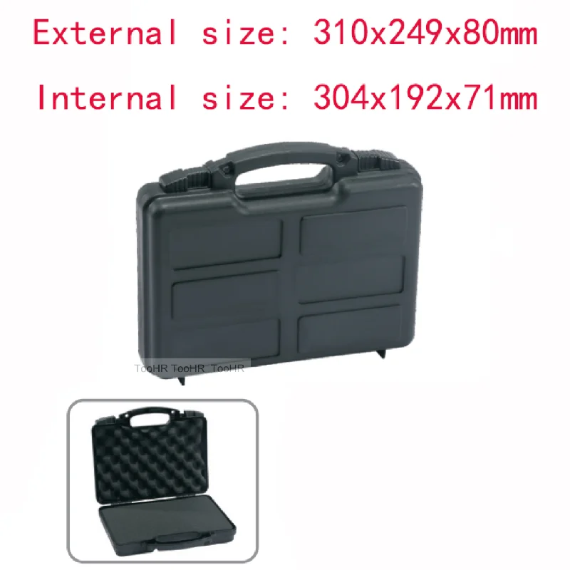 Waterproof Safety Case Alloy plastic ToolBox Outdoor Sealed Safety Tool Box Equipment instrument Tool Case shockproof W/sponge tool chest for sale Tool Storage Items