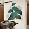 Fresh leaves wall stickers self-adhesive bedroom decor living room sofa background wall decor home warm sticker room decoration ► Photo 3/6