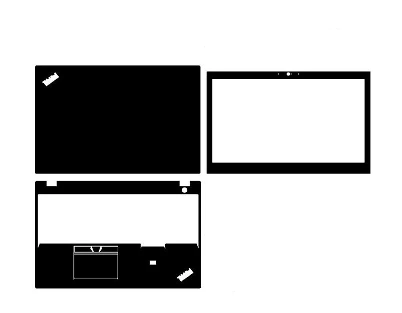 Cover Adesiva Skin 3 Pezzi Per Lenovo Thinkpad P51 P50 T560 E460 E465 P50S T570 P51S P53S E570 E575 L460 L470 E450 E455 E330 L540