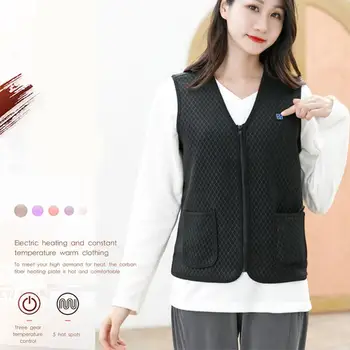 

Men Women Outdoor USB Infrared Heating Vest Jacket Winter Flexible Electric Heater Thermal Clothing Waistcoat Fishing Hiking