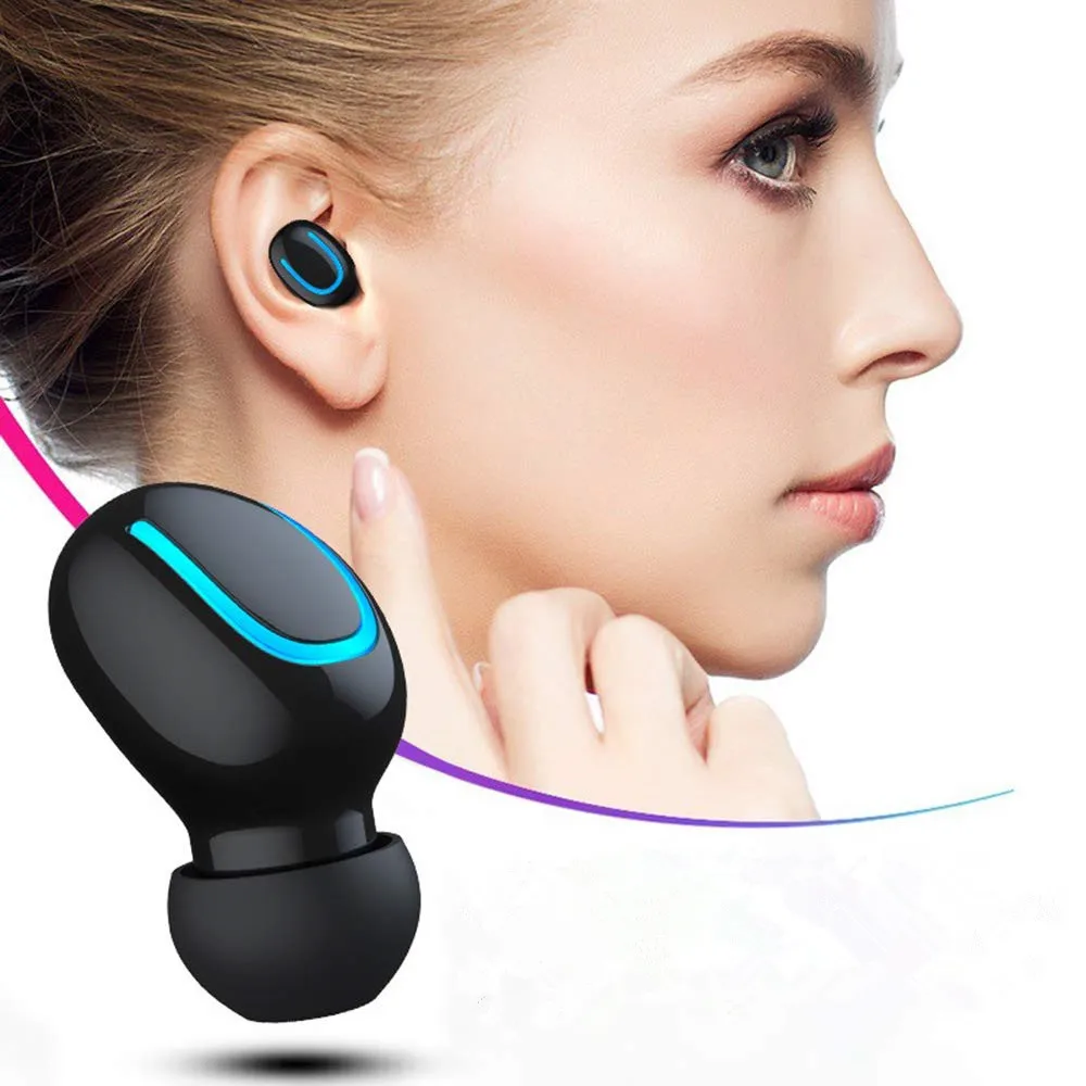 TWS LED Bluetooth 5 0 наушники беспроводные спортивные свободные 3D стерео игровая