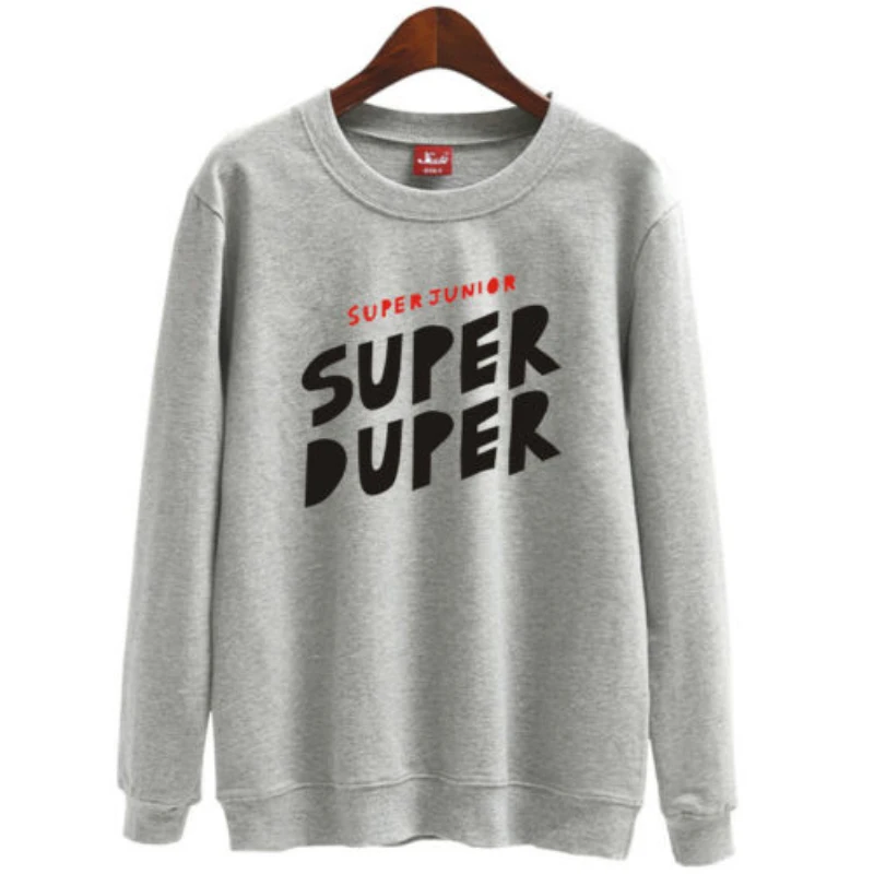 Mainlead Kpop SUPER JUNIOR REPLAY унисекс Толстовка супер пупер для мужчин и женщин SJ хлопковый пуловер