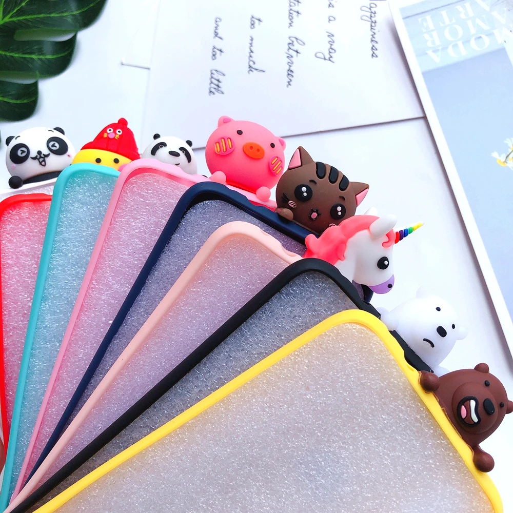 Чехол для Honor 8X etui Huawei Y6 Y7 2019 силиконовый чехол 3D Kawaii мягкий Prime 8A 8C