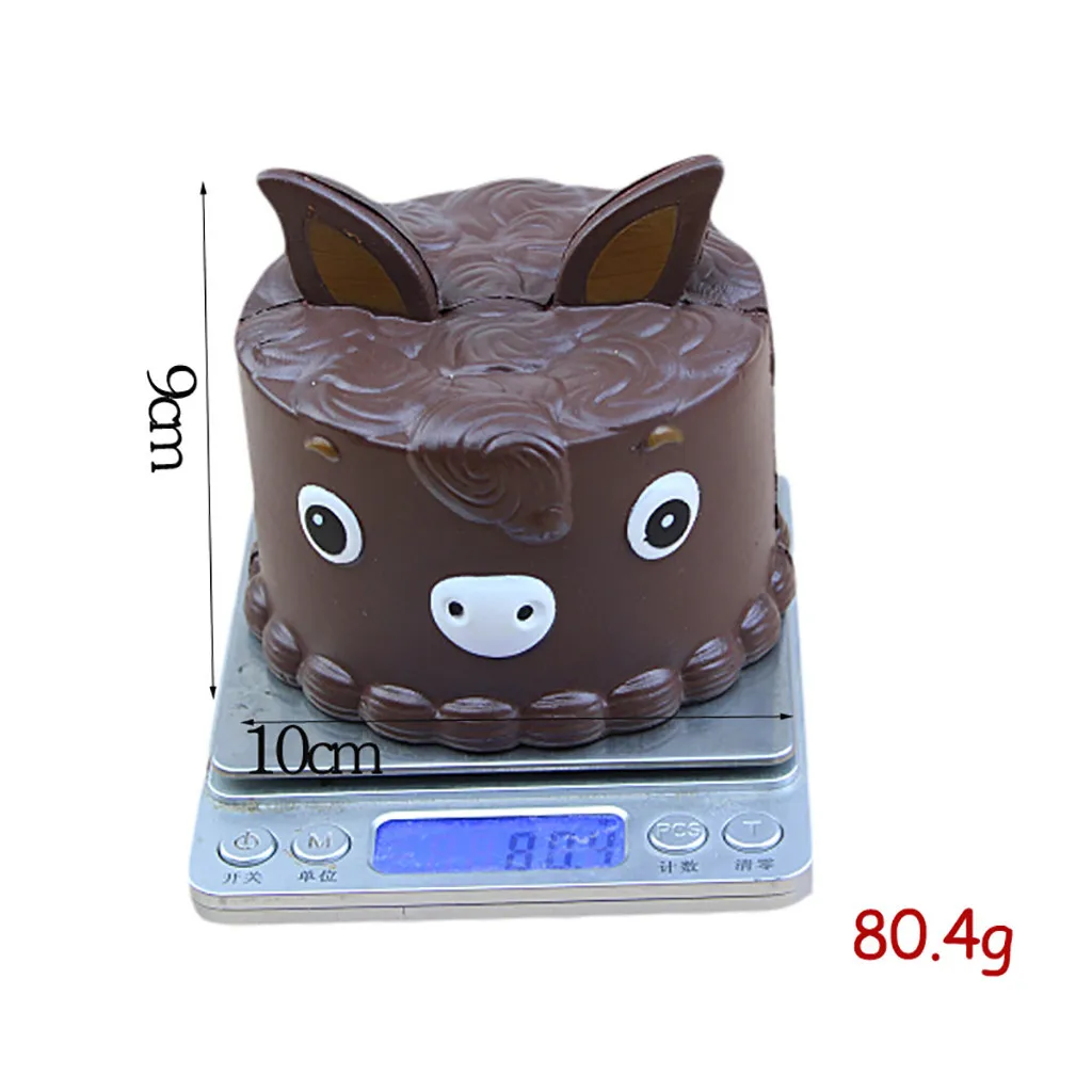 Little Donkey Cake Stress Reliever Slow Rising Squeeze Toy Antistress Decompression toy Gift Girly Heart Pinch Fun #B