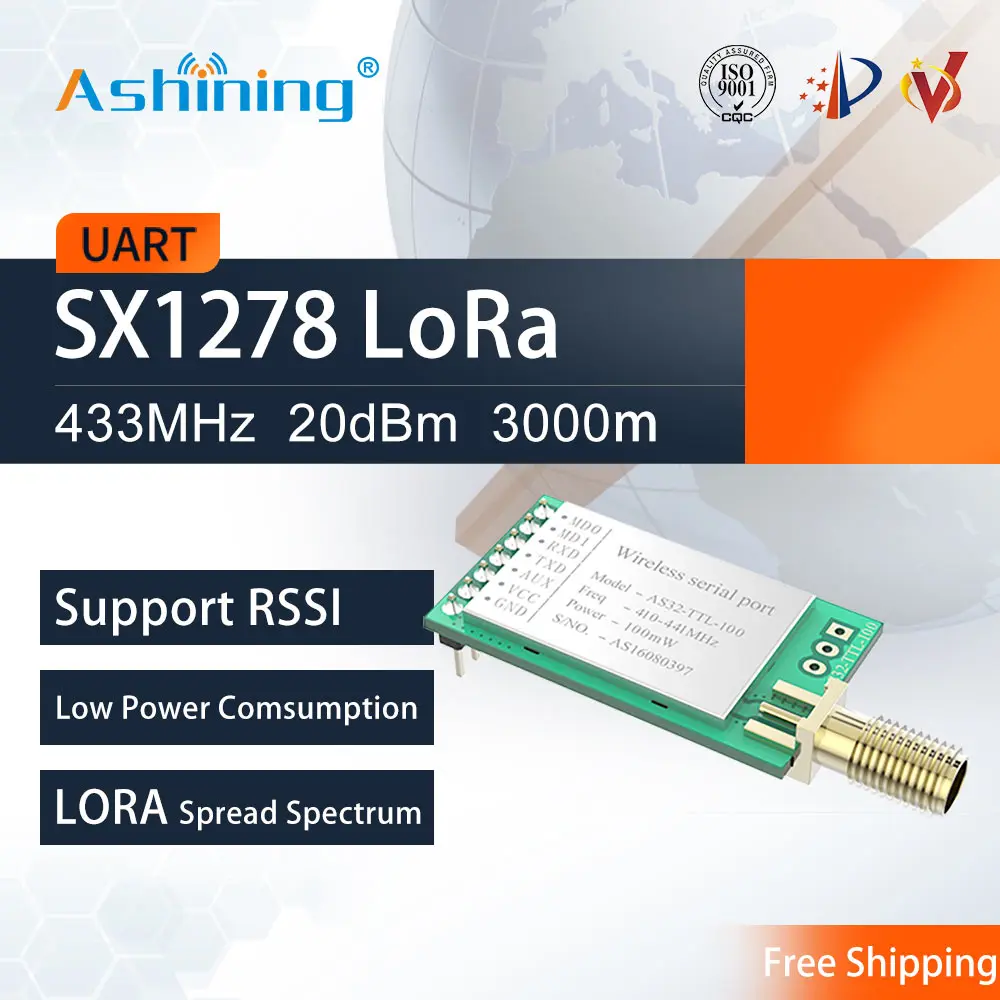 Беспроводной радиочастотный модуль LoRa SX1278 433 МГц 100 мВт приемопередатчик IoT с