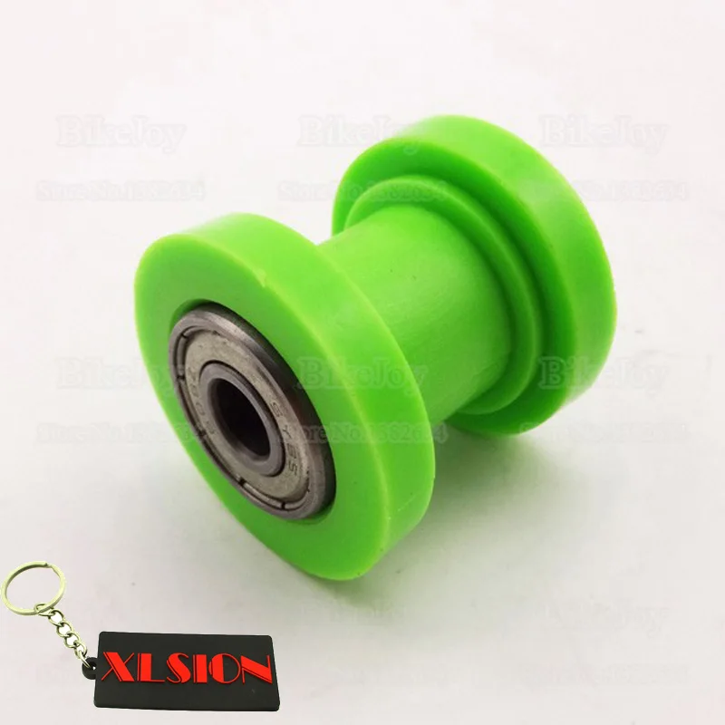 Pulley Tensioner Chain Roller ID 8mm Green for Chinese CRF50 KLX110 Pit Dirt Bike ATV Quad Buggy Go Kart Motorcycle Motocross