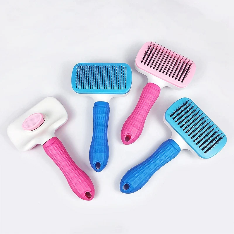 Расческа для удаления волос для домашних собак, щетка для кошачьей шерсти, инструменты для ухода за шерстью, машинка для стрижки, Автоматическая обрезка меха, щетка для удаления волос для собак и кошек