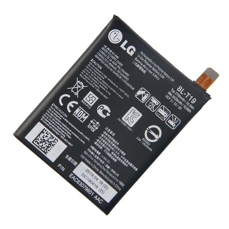 Tanie Oryginalny LG BL T19 bateria wbudowana dla LG nexus 5X H791 H798 H790 BLT19 2700mAh