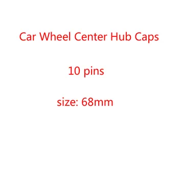 

4pcs/set 68mm 10Clips Dust-proof Car Accessories Car Wheel Center Hub caps Rims Logo Emblem For bmw Blue White