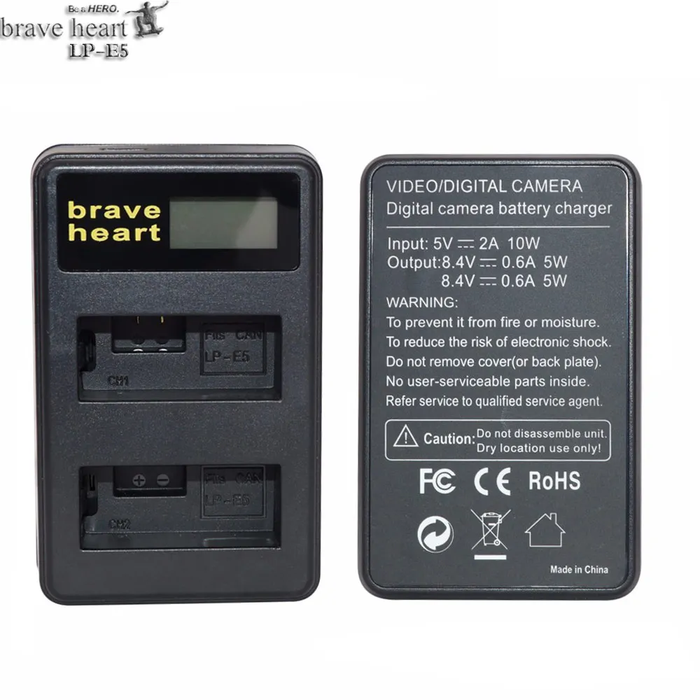 4* батарея LP-E5 LP E5 LPE5 батареи+ ЖК USB двойное зарядное устройство для Canon EOS 450D 500D 1000D Digital KISS X2 X3 F Rebel XS T1i XSi