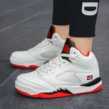 Баскетбольная обувь с воздушной подошвой для детей, унисекс, Детские уличные кроссовки, спортивная обувь для подростков мальчиков и девочек, кроссовки для студентов, новинка