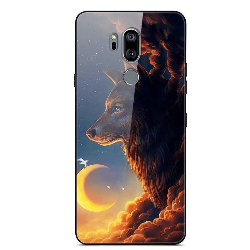 Для LG G7 чехол thinq жесткий стеклянный чехол для телефона чехол для Funda LG G7 LGG7 Чехол Мягкий ТПУ бампер закаленное для LG G 7 G710 6,1''