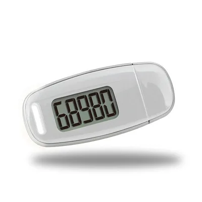 Precision Fitness Tracker with USB Charging, 3D Step Counter, Clip, and Lanyard
