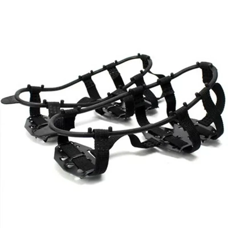 

Crampons Manganese Steel 24 Teeth Outdoor Climbing Ice Claw Anti-skid Mountaineering Tools Snowfield Crampon for Fishing Hiking