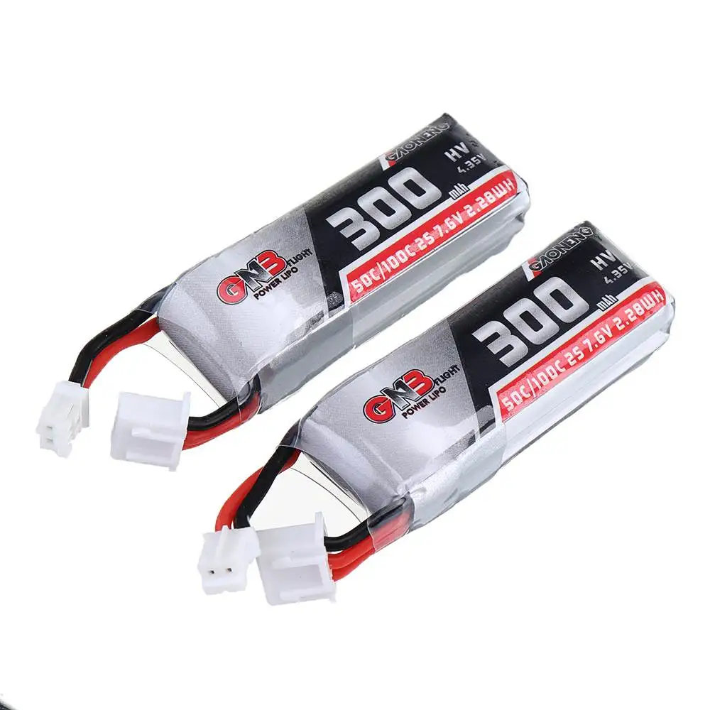 2/4 шт. аккумулятор Gaoneng GNB 7,6 V 300 мА/ч, 50C 2S HV 4,35 V PH2.0 Lipo Батарея для Emax TinyhawkS небольшой гоночный Дрон с видом от первого лица DIY аксессуары Запчасти