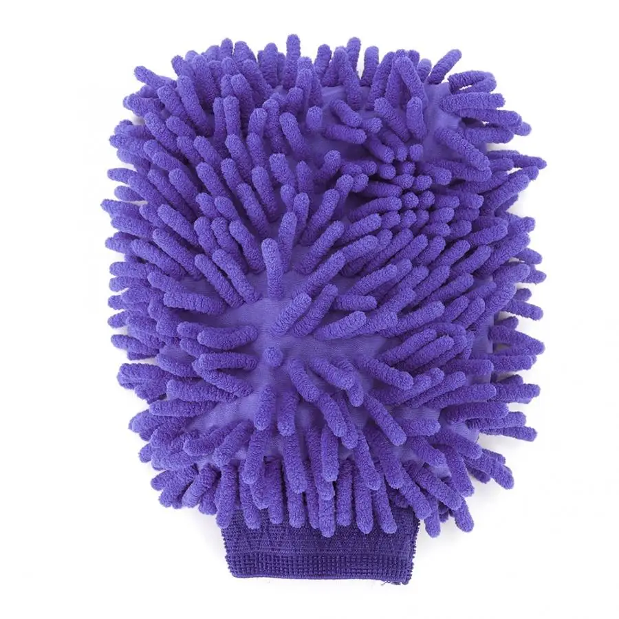 purple Колеса диски щетка для мытья шин Мягкая красочная Чистка автомобиля сушильные перчатки инструмент для мытья окон Автоаксессуары автоуход - Цвет: purple