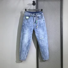 Новинка весны, женские прямые свободные штаны-шаровары с высокой талией