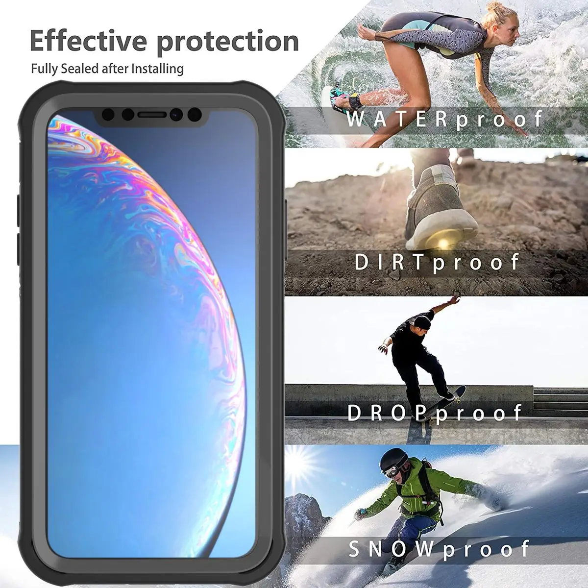 Повседневный водонепроницаемый чехол для iPhone 11 11 Pro 11 Pro Max, пылезащитный противоударный чехол с защитой от царапин на 360 градусов
