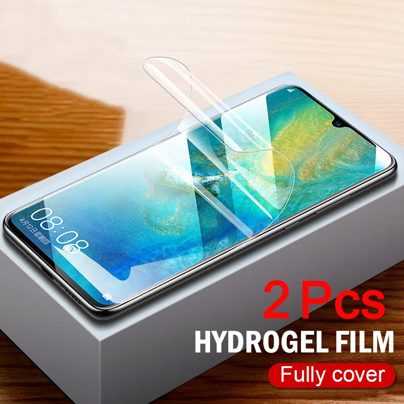 Мягкая Гидрогелевая пленка с полным покрытием для Huawei P30 P20 P40 Mate 20 Pro защитная