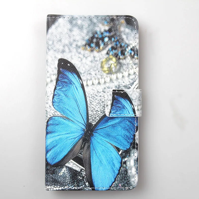 Чехол для Nomi i5012 i5013 i5032 i5050 i5070 i5510 i5532 i6030 i5010 i5011 i5030 i5031 EVO полиуретановый чехол с откидной крышкой слот для карт чехол для телефона - Цвет: Butterfly