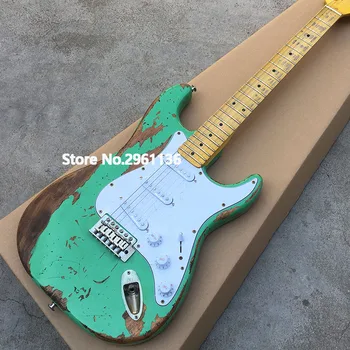 

High quality Relic-electric guitar, EVH style,Alder body with Maple neck,Custom electric guitar,free shipping