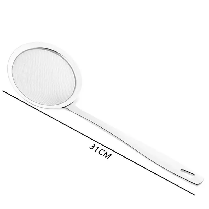 Stainless Steel Fat Oil Filter Skimmer Spoon Mesh Strainer for Kitchen Gadgets Oil Filter Spoon Cooking Tools