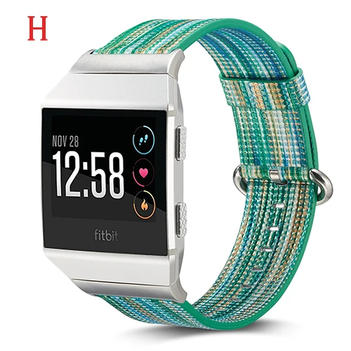 Кожаный ремешок для часов Ремешок Для Fitbit Ionic Смарт-часы ремешок цветной окрашенный ремешок спортивный сменный Браслет для Fitbit Ionic - Цвет ремешка: H