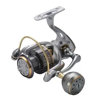 

Stainless Steel Bearing Fishing Reels Multi-chip Centrifugal Brake Type Brass Gear 1BB Bearing Metal Fishing Reel