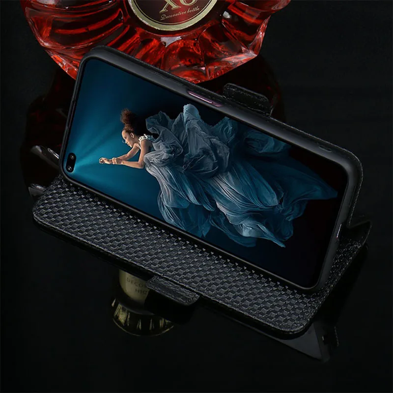 Huawei Honor V30 V30 pro Чехол для телефона с держатель для карт из натуральной воловьей кожи мягкий на ощупь износостойкий