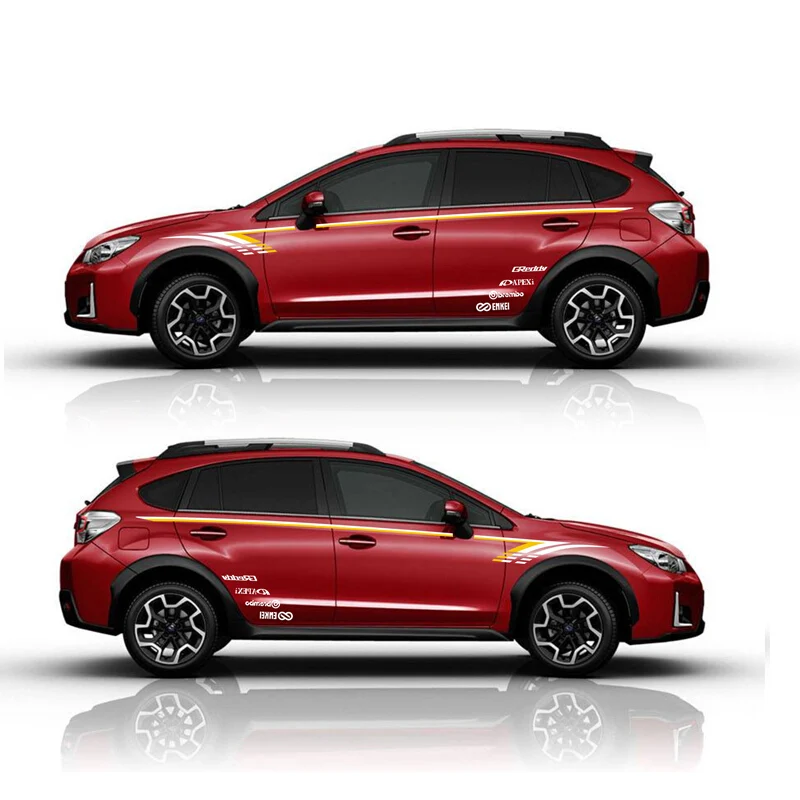 Спортивные полоски наклейки для автомобиля Subaru XV зрение 2.0I Mark Levinson автомобильные обе стороны тела Range Rover Sport авто наклейки