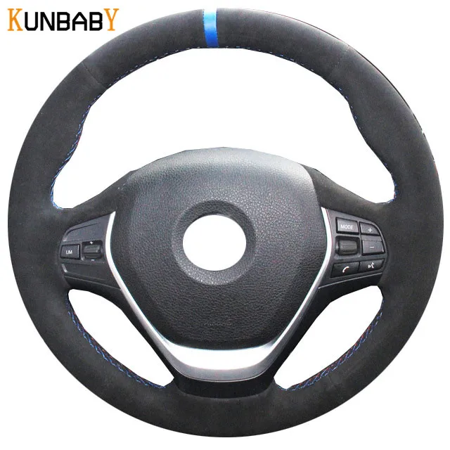 Чехол рулевого колеса автомобиля KUNBABY для BMW 316i 320i 328i 320d F20 F45 F30 F31 F34 F32 F33 F36|Чехлы на
