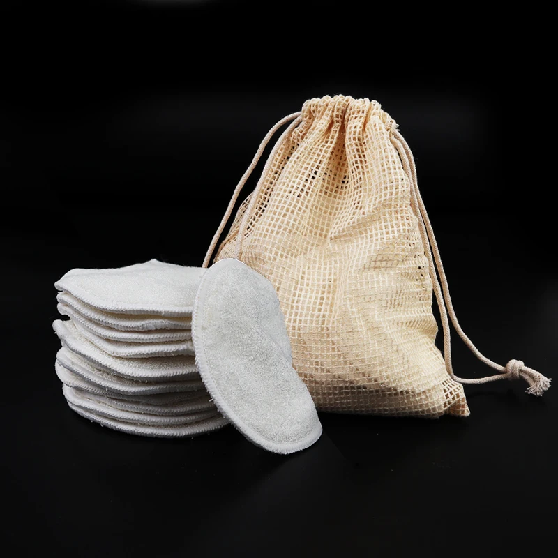 

12Pcs Makeup Remover Pads Reusable Cotton Pads Make Up Facial Remover Bamboo Fiber Facial Skin Care Nursing Pads Skin Cleaning