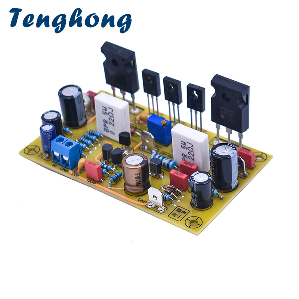 

Tenghong Audio Power Amplifier Board 100W Ultimate Fidelity Amplifiers MOS Tube Amplificador IRFP240 IRFP9240 Mono AMP DIY Audio