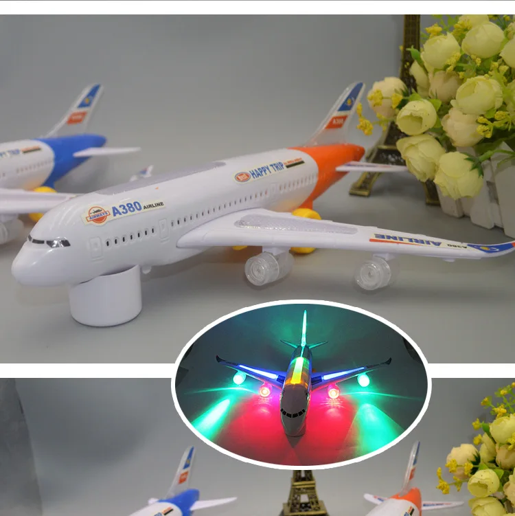 Model Electric Universal Large Size Model Plane Air Bus Airplane CHILDREN'S Toy Electric Airplane