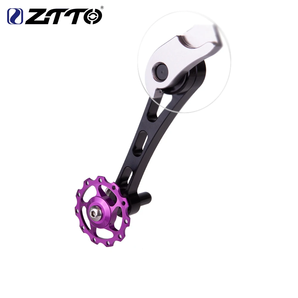 

MTB Single Speed Bike Chain Tensioner Oval Cycling Derailleur Adjustable Bike pulley jockey wheel for folding bike city bicycle