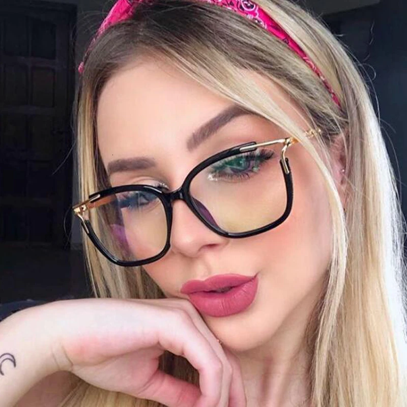 QPeClou винтажные квадратные очки, оправа для Женщин, Модные металлические полые оптические прозрачные очки, очки Oculos De Grau