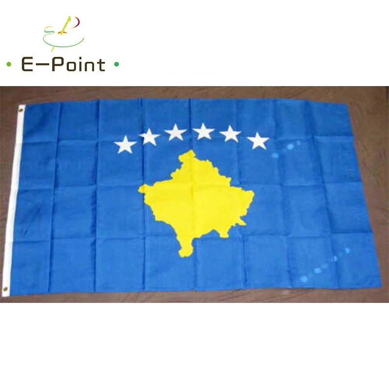Республика флаг Косово 2ft* 3ft(60*90 см) 3ft* 5ft(90*150 см) Размеры рождественские украшения для дома баннер, флаг