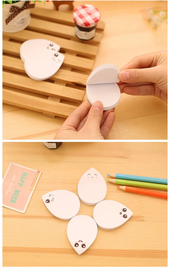 Милые кавайные Мультяшные слова капли воды post-it note plan memo message hand Account N times sticky sticker Канцелярские Товары для офиса