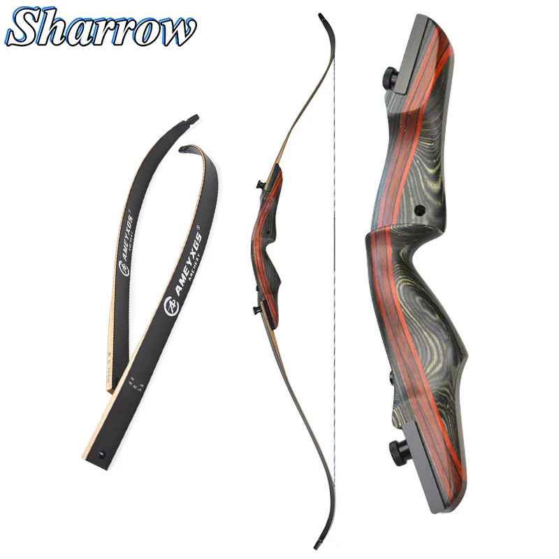 

62" Recurve Bow 20-50lbs Takedown Wood Bow Archery Hunting Longbow High-strength Maple, American Hunting Bow for Shooting