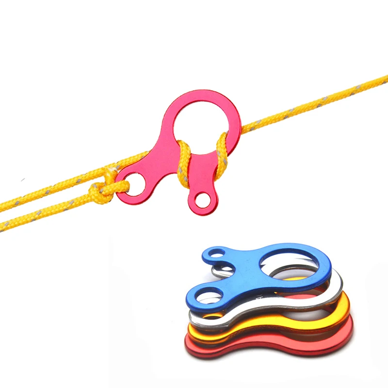 

5 Pcs/lot Camping Tent Cord Rope Fastener Guy Line Runner Carabiner Hook Hanger Tightener Wind Rope Buckle Tent Accessory