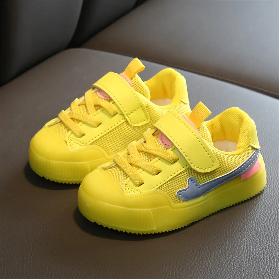 kids sneakers lights bright fluorescent color  breathable kids sneakers non-slip casual basket enfant garcon de marque 40J24 (20)