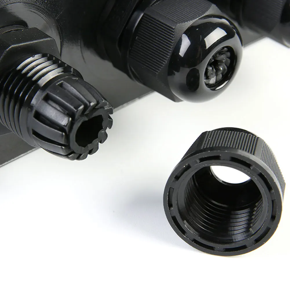 Home External Wire Cable Connector Junction Box Flame Retardant Electrical Shell 3 Way Enclosure IP68 Waterproof Terminal