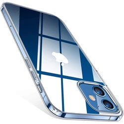 Luxury Clear Silicone Phone Case - Elegant Protective Cover - iPhone 12 Mini (Clear)
