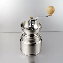Ручная кофемолка из Нержавеющей Стали Портативная кофейная пудра герметичная банка с высокотемпературным усиленным керамическим шлифовальным сердечником