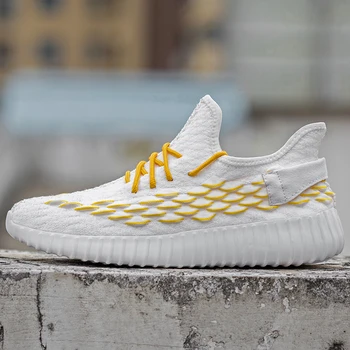 

sneakers para of mens informales white slip black casual for Light sapato hombre Shoes sapatos spring breathable mesh on hot de