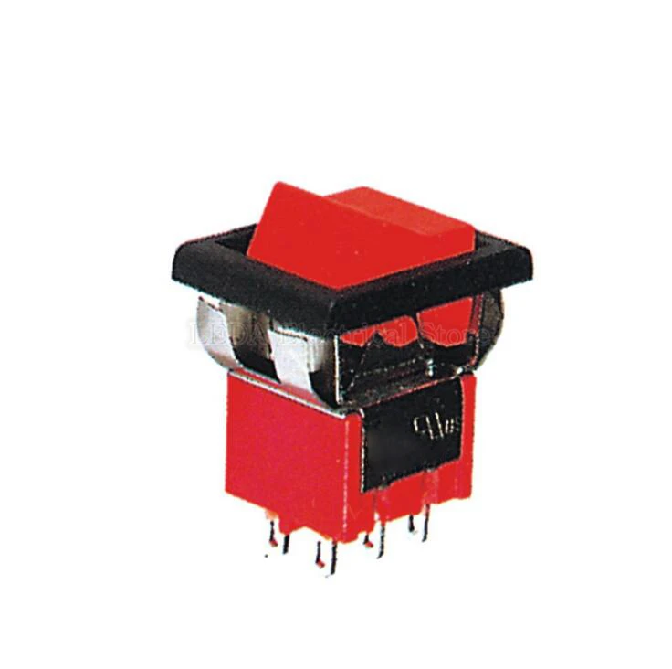 

2Pcs KNX202-J Red ON-ON 2A 250VAC Button Switch Ship Type Switch Small Rocker Switch